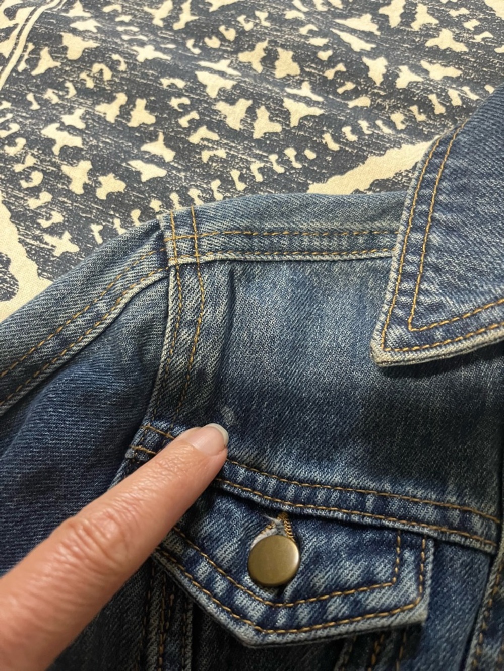🎇 100% Cotton GB Girls Denim Blue Jean Jacket for Toddlers Size 3T 🧨🎆 - Picture 7 of 8